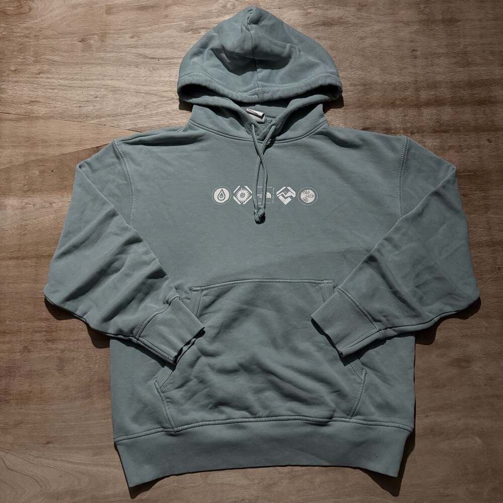 The North Face Gorpcore Outdoor Streetwear Graphic Pullover Hoodie Womens